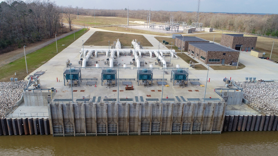 Luce Bayou Interbasin Transfer Capers Ridge Pump Station